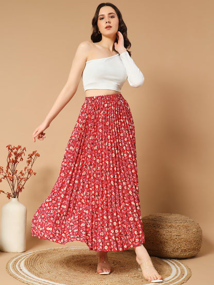 Adorned with Beautiful Flower Patterns Skirts