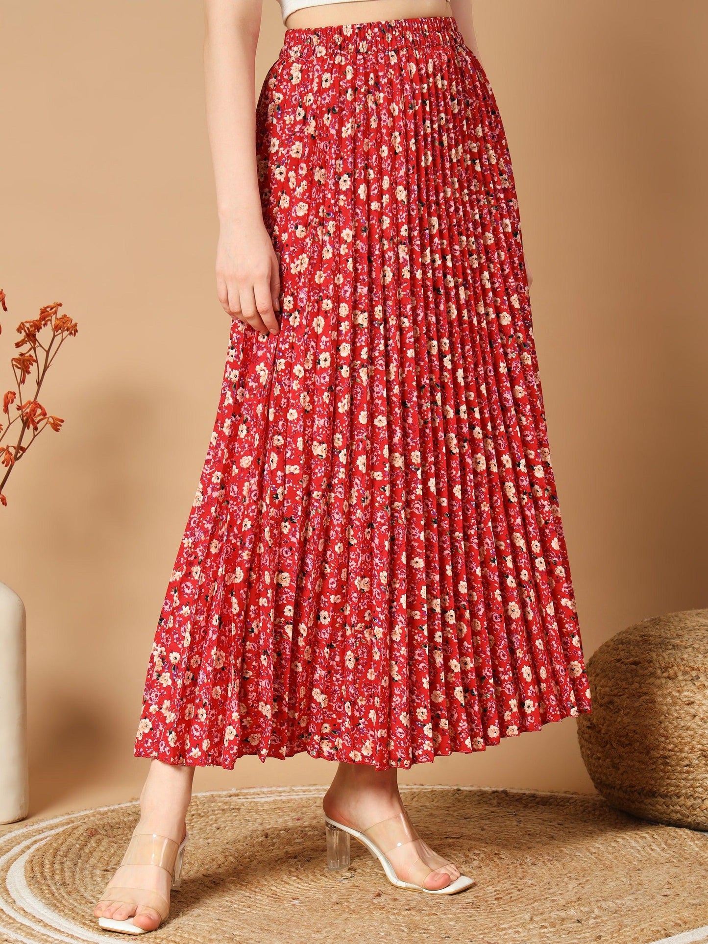 adorned with beautiful flower patterns skirts